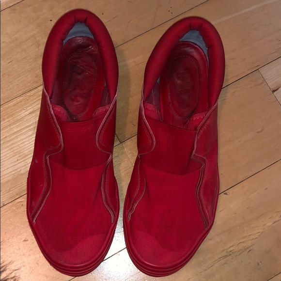 Yohji Yamamoto y-3 red slip ons - Picture 1 of 6